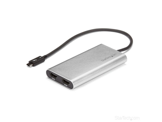 Adaptador Thunderbolt 3 a HDMI 2.0 dual de Startech.Com - 4K 60Hz dual
