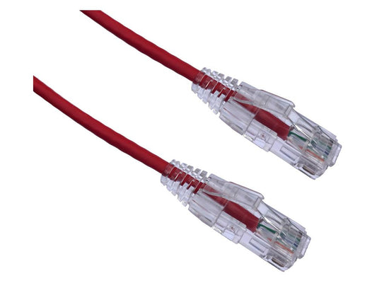 Cable Cat6 Bendnflex ultrafino rojo de 2,7 m