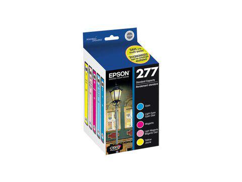 Epson 277 Multi-Pack With Sensor - 5-Pack - Yellow, Cyan, Magenta,