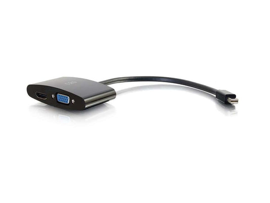 Adaptateur convertisseur C2G Mini DisplayPort vers HDMI ou VGA 8 pouces - 4K - B