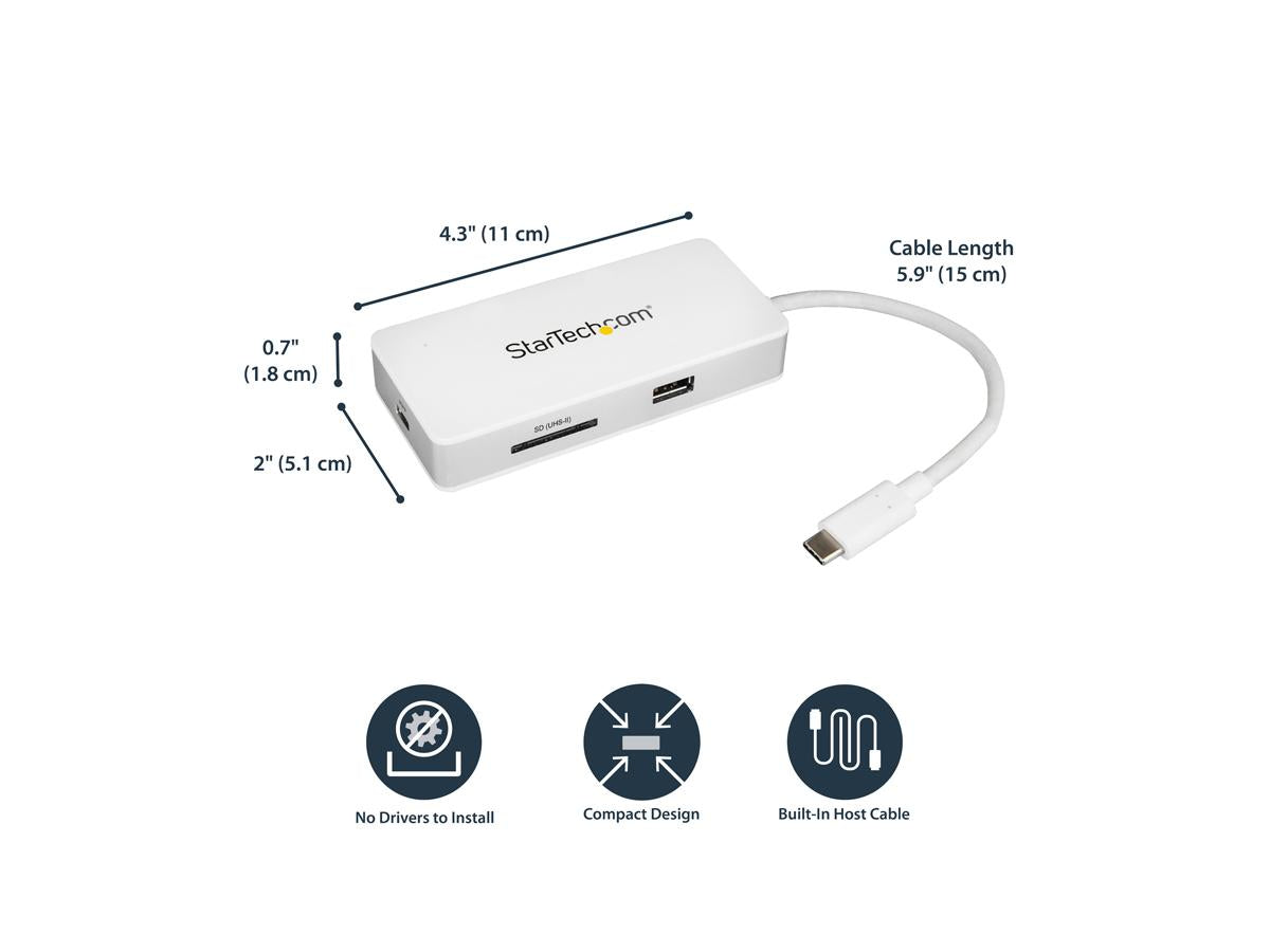 Adaptador multipuerto USB-C de Startech.Com - HDMI 4K - SD/SDHC/SDXC