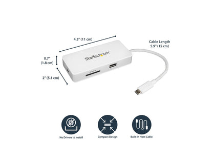 Adaptador multipuerto USB-C de Startech.Com - HDMI 4K - SD/SDHC/SDXC