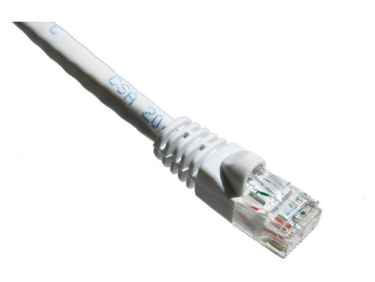 Cable de conexión S/FTP blindado Axiom Cat6 de 30 cm y 550 MHz con funda moldeada (blanco)