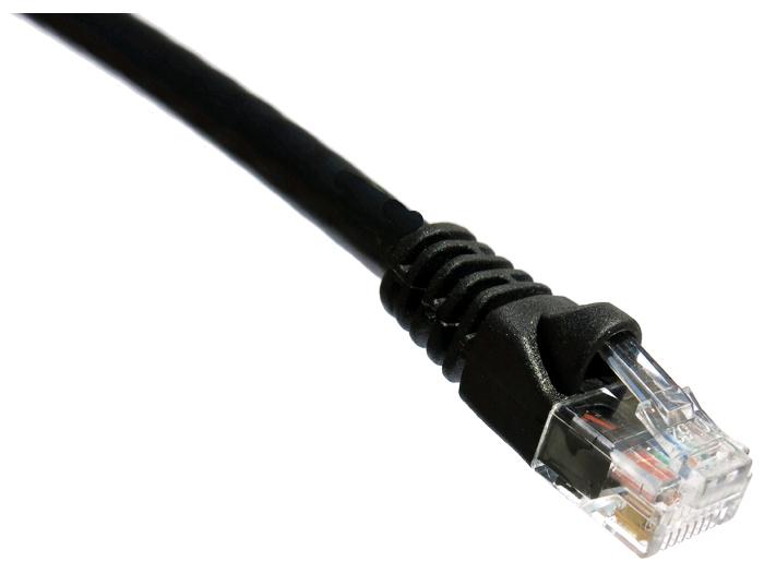 Cable de conexión Axiom Cat6A de 650 MHz, 1,8 m, con funda moldeada (negro)