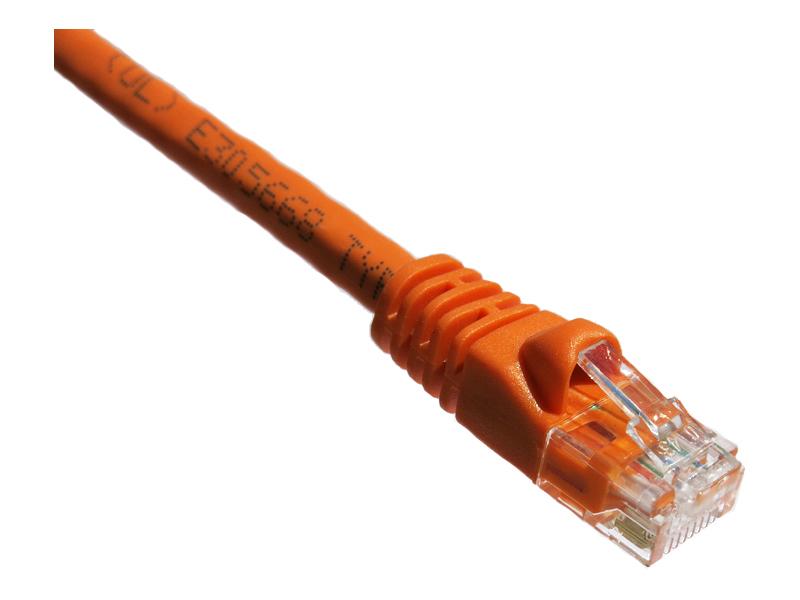 Axiom 6Ft Cat6A 650Mhz Patch Cable Molded Boot (Orange)