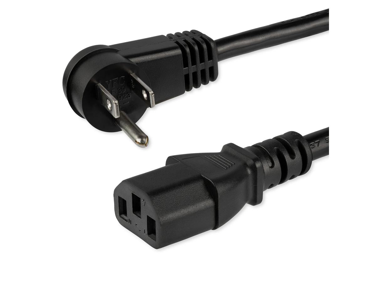 Câble d'alimentation pour ordinateur Startech.Com (3 m), angle droit, Nema 5-15P