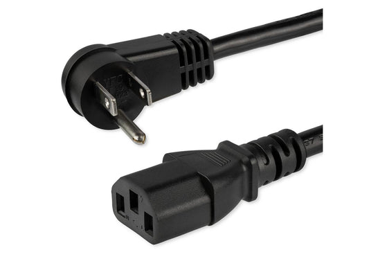 Câble d'alimentation pour ordinateur Startech.Com (3 m), angle droit, Nema 5-15P