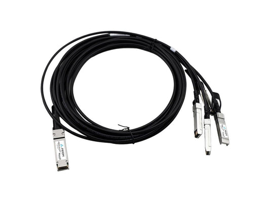 Convertisseur DAC passif Axiom 100Gbase-Cr4 QSFP28 vers 4 SFP28, compatible Juniper, 1 Mo