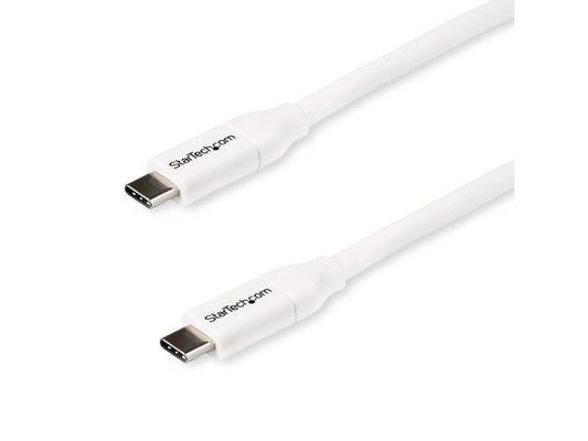 Cable USB-C a USB-C Startech.Com - 2 m - 5 A PD - Macho/Macho - Blanco