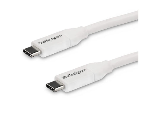 Cable USB-C a USB-C Startech.Com - 4 m - 5 A PD - Macho a Macho - Blanco