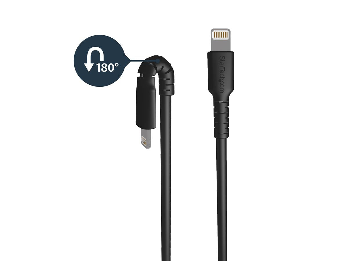 Startech.Com 3 Ft(1M) Durable Black Usb-A To Lightning Cable, Heav