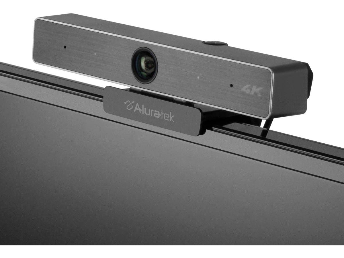 Aluratek 4K Hd Usb Type-C Webcam Stereo Mics