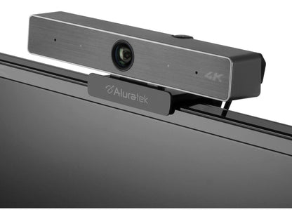 Aluratek 4K Hd Usb Type-C Webcam Stereo Mics