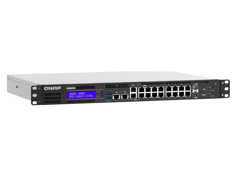 Qnap Qgd-1602P-C3758: 8 2.5Gbe Poe Ports(4 Port Ieee 803.3Bt Poe +