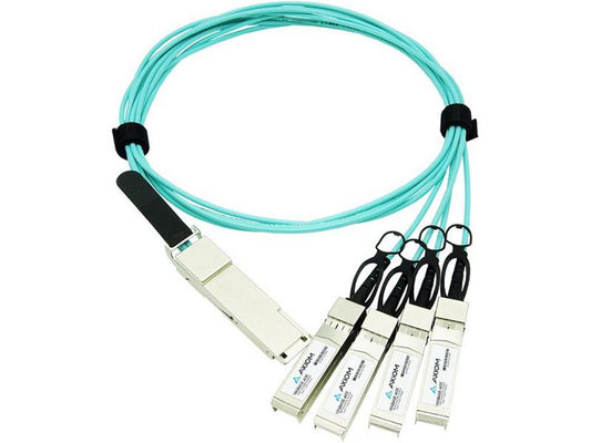 Cable óptico activo Axiom 100Gbase-Aoc Qsfp28 a 4 Sfp28 de Cisco Co.