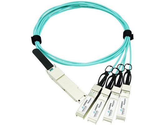 Câble optique actif Axiom 100Gbase-AOC Qsfp28 vers 4 Sfp28 Cisco Co