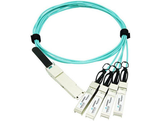 Cable óptico activo Axiom 100Gbase-Aoc Qsfp28 a 4 Sfp28 de Cisco Co.