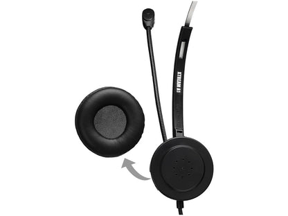 Usb Single-Sided Headset Adjustable Mic