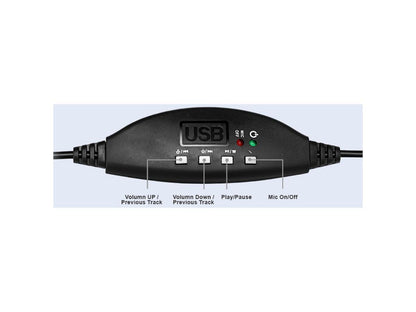 Usb Single-Sided Headset Adjustable Mic