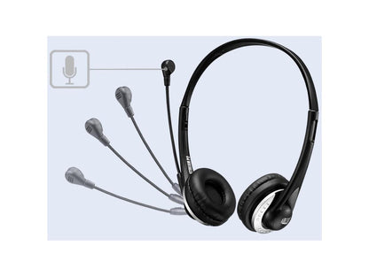 Usb Headset Adjustable Mic Earpads