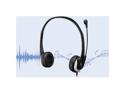 Usb Headset Adjustable Mic Earpads