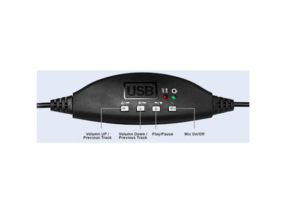 Usb Headset Adjustable Mic Earpads