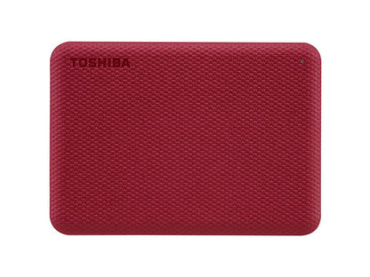 Toshiba Canvio Advance Prtbl Ext Hd/Red/2T