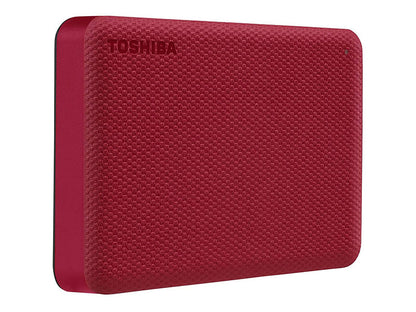 Toshiba Canvio Advance Prtbl Ext Hd/Red/4T