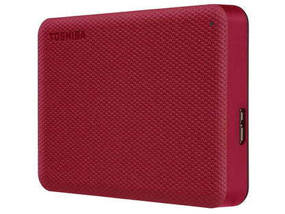 Toshiba Canvio Advance Prtbl Ext Hd/Red/4T