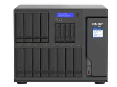 QNAP TurboNAS de 16 bahías (12 discos duros de 3,5 pulgadas + 4 SSD de 2,5 pulgadas), SATA 6G, entrada