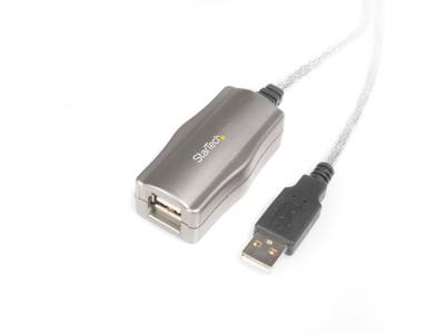 Cable de extensión USB 2.0 activo Startech.Com de 4,8 m - Macho/Hembra - Extensor USB