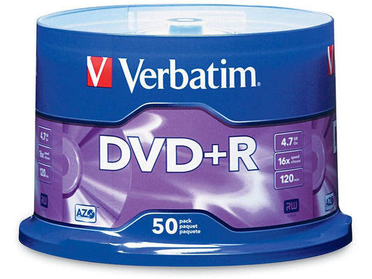 DVD+R 4,7 Go 16X de marque, paquet de 50, Spdl