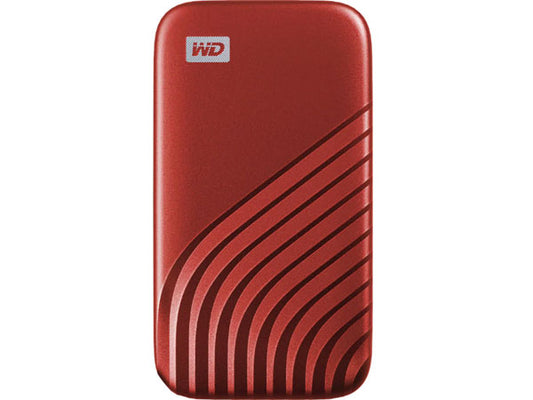 Unidad de estado sólido externa portátil WD My Passport SSD de 1 TB, color rojo