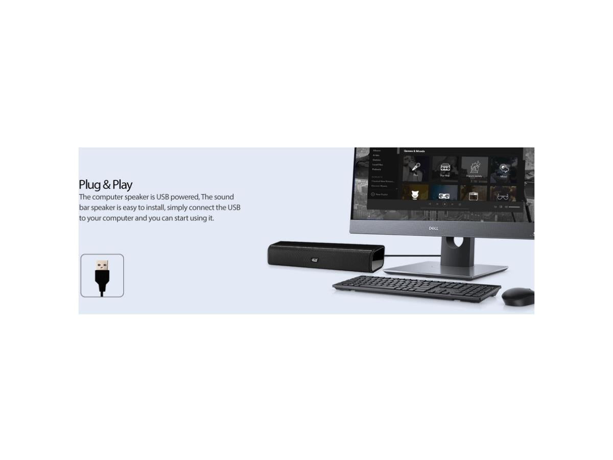 5W 2 Usb Sound Bar Speaker