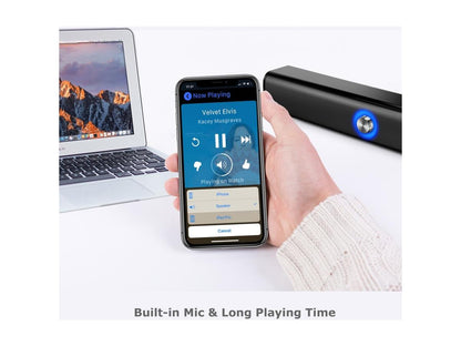 Altavoz de sonido de modo dual Bluetooth/cableado de 10 W y 2 canales