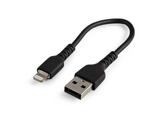 Startech.Com 15Cm(6 In) Durable Black Usb-A To Lightning Cable, He