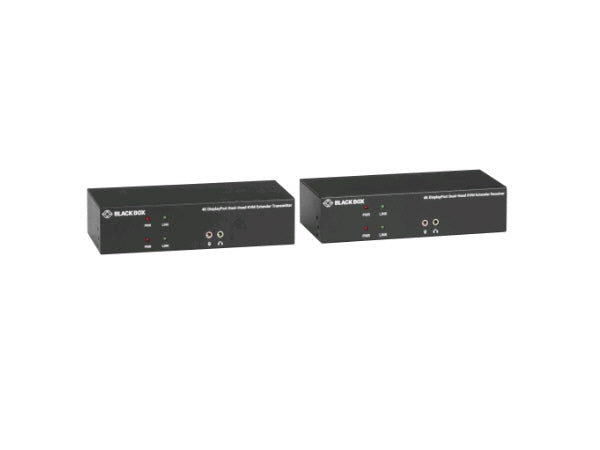Extendeur KVM DisplayPort fibre optique Black Box Corp série KVX, DH, Tx+Rx