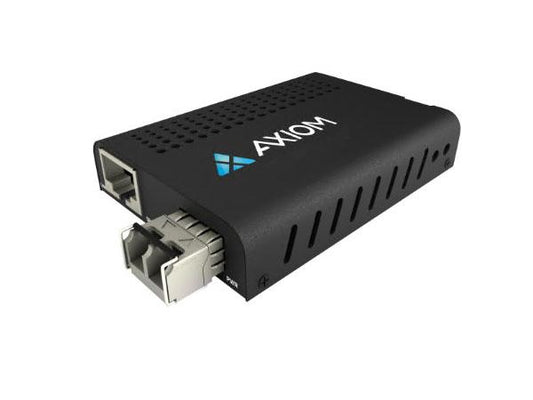 Convertidor de medios Axiom Mini de 100 Mbps RJ45 a 100Base-FX: MMF, Lc, 2K