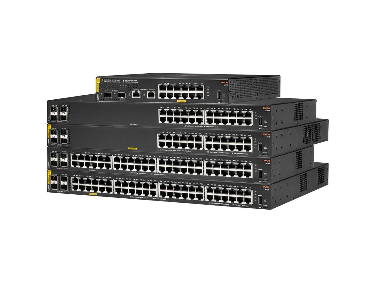 Hpe Aruba 6100 12G Class4 Poe 2G/2Sfp+ 139W Switch - Switch - 16 P