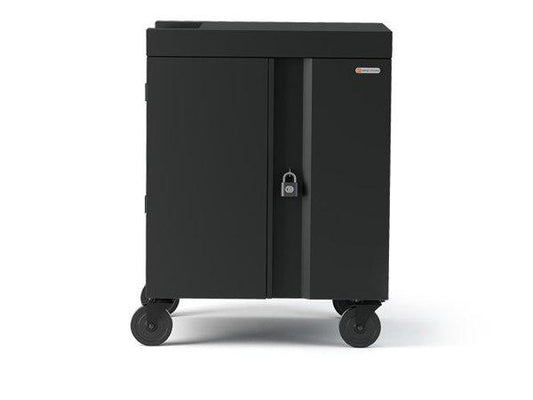 Bretford 16X Cube Cart, Pre-Wired Usb-C, Charcoal