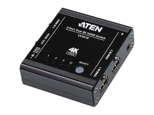 Conmutador HDMI 4K real de 3 puertos