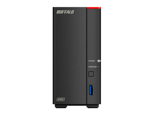 Discos duros Buffalo Linkstation 710D de 4 TB incluidos (1 unidad de 4 TB, 1 bahía)