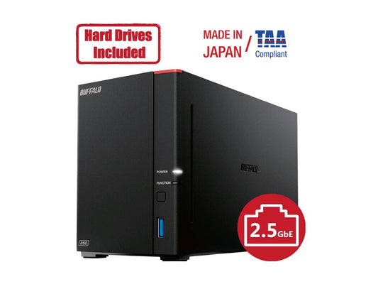 Discos duros Buffalo Linkstatoin Soho 720Db de 16 TB incluidos (2 x 8 TB,