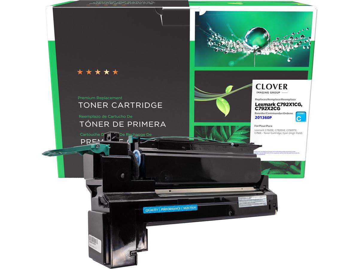 Clover Imaging Remanufactured High Yield Cyan Toner Cartridge For