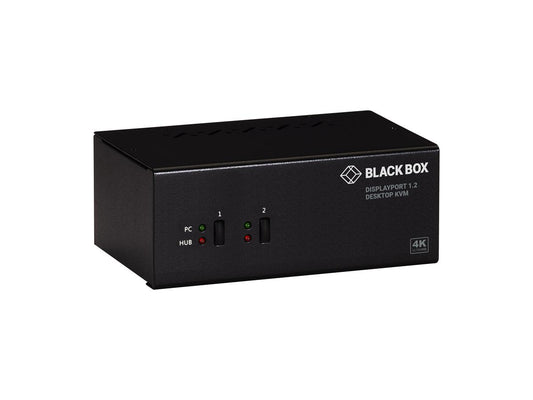 Black Box 2 Port, Dual Head, Dp1.2, Usb3, Audio Kvm Switch, Edid