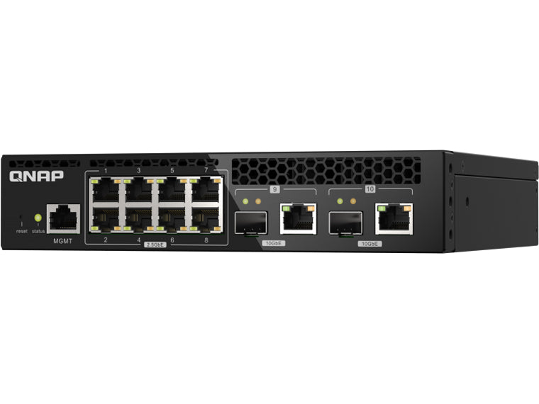 Commutateur rackable QNAP Qsw-M2108-2C, commutateur de gestion, 8 ports 2,5 GHz