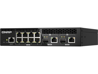 Commutateur rackable QNAP Qsw-M2108-2C, commutateur de gestion, 8 ports 2,5 GHz