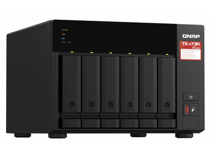 Escritorio QNAP de 6 bahías NAS/ISCSI IP-San, AMD Ryzen serie V1000 V1500B