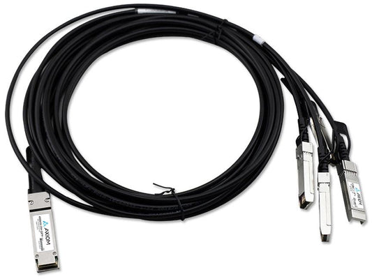 Convertisseur DAC passif Axiom 100Gbase-Cr4 Qsfp28 vers 4 Sfp28, compatible Dell, 1 Mo