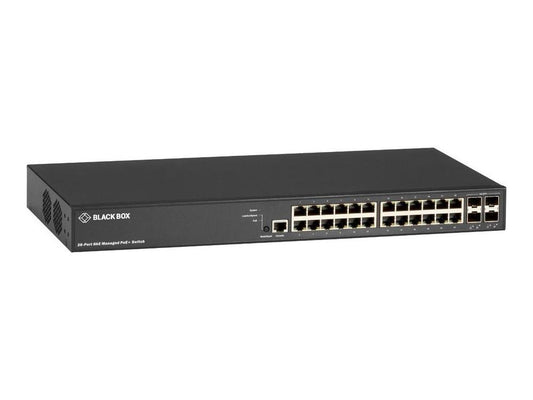 Black Box 28 Port Gigabit Managed Poe+ Switch